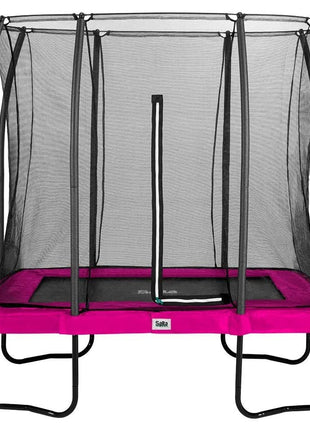 7ft x 5ft Salta Pink Rectangular Comfort Edition Trampoline with Enclosure