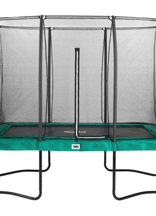 10ft x 7ft Salta Green Rectangular Comfort Edition Trampoline with Enclosure
