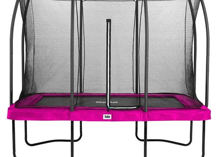 10ft x 7ft Salta Pink Rectangular Comfort Edition Trampoline with Enclosure