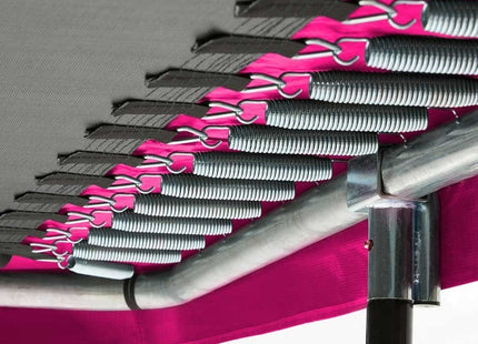 10ft x 7ft Salta Pink Rectangular Comfort Edition Trampoline with Enclosure
