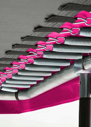 10ft x 7ft Salta Pink Rectangular Comfort Edition Trampoline with Enclosure