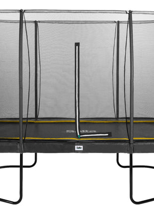 12ft x 8ft Salta Black Rectangular Comfort Edition Trampoline with Enclosure