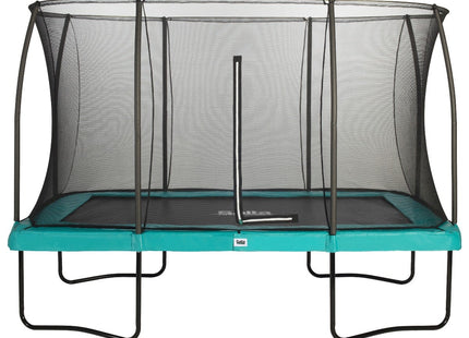 12ft x 8ft Salta Green Rectangular Comfort Edition Trampoline with Enclosure