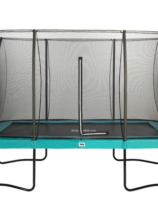 12ft x 8ft Salta Green Rectangular Comfort Edition Trampoline with Enclosure