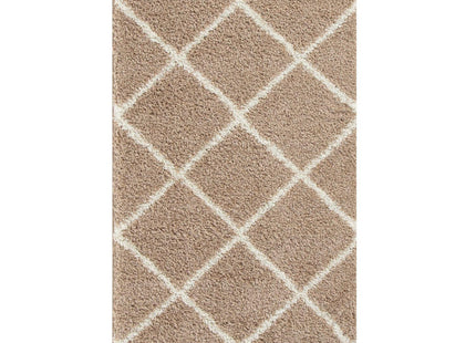 Moroccan Beige Shaggy Rug | 520