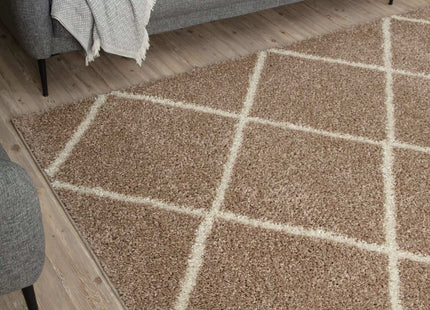 Moroccan Beige Shaggy Rug | 520