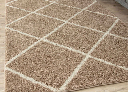 Moroccan Beige Shaggy Rug | 520