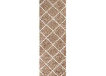 Moroccan Beige Shaggy Rug | 520