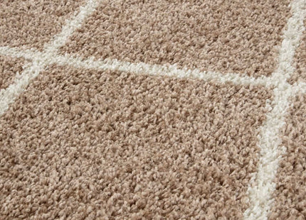 Moroccan Beige Shaggy Rug | 520
