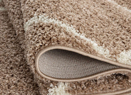 Moroccan Beige Shaggy Rug | 520