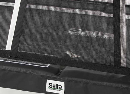 10ft x 7ft Salta Black Rectangular Premium Edition Trampoline with Enclosure