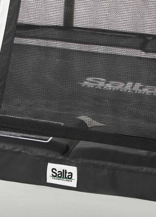 13ft x 8ft Salta Black Rectangular Premium Edition Trampoline with Enclosure
