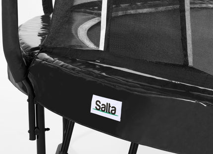 10ft Salta Black Round First Class Edition Trampoline with Enclosure