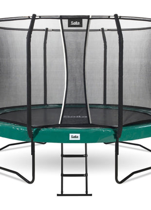 12ft Salta Green Round First Class Edition Trampoline with Enclosure