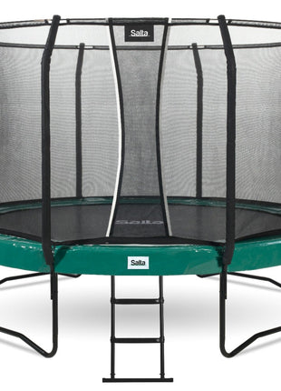 10ft Salta Green Round First Class Edition Trampoline with Enclosure