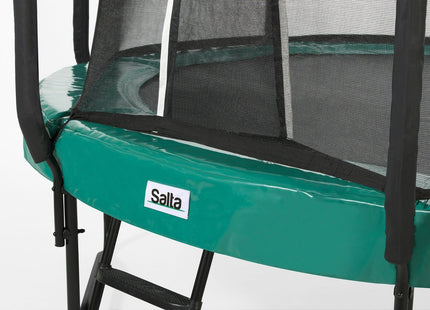 10ft Salta Green Round First Class Edition Trampoline with Enclosure