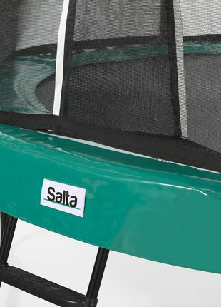10ft Salta Green Round First Class Edition Trampoline with Enclosure