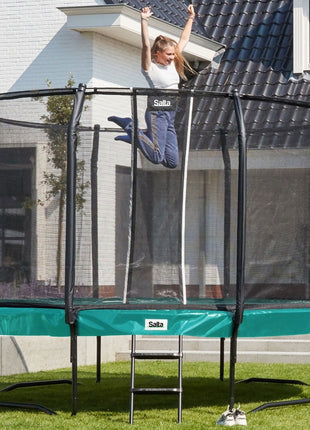 12ft Salta Green Round First Class Edition Trampoline with Enclosure