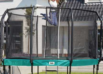 14ft Salta Green Round First Class Edition Trampoline with Enclosure