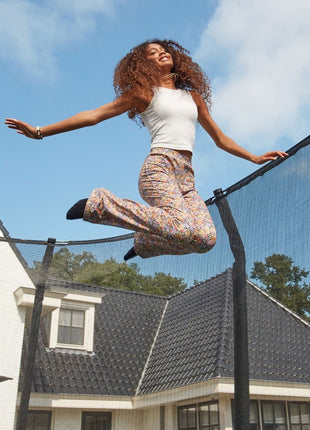 14ft Salta Green Round First Class Edition Trampoline with Enclosure