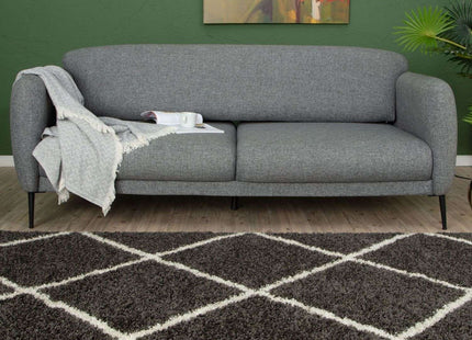 Moroccan Dark Grey Shaggy Rug | 540