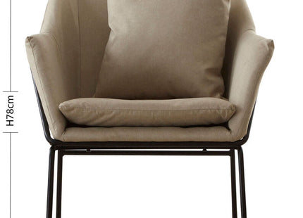 Stockholm Stone Fabric Armchair