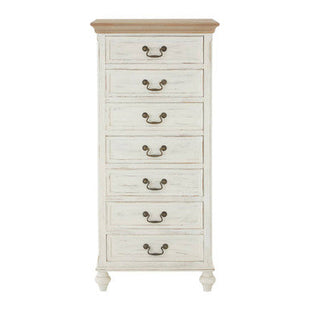 Hendra Ivory Finish 7 Drawer Chest