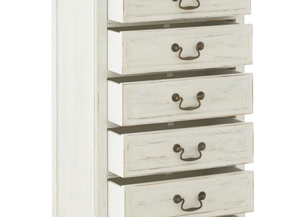Hendra Ivory Finish 7 Drawer Chest