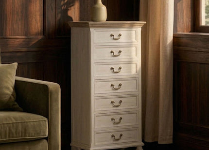 Hendra Ivory Finish 7 Drawer Chest