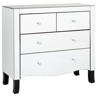 Graciela Mirrored 4 Drawer Chest