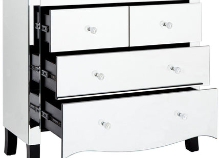Graciela Mirrored 4 Drawer Chest