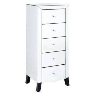 Graciela Mirrored 5 Drawer Chest