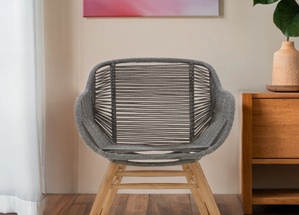 Sisal Grey Rope Woven Armchair
