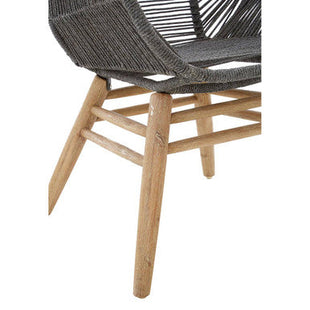 Sisal Grey Rope Woven Armchair