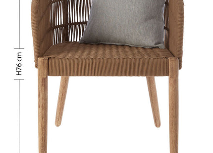 Opus Natural Woven Rope Armchair with Cushion