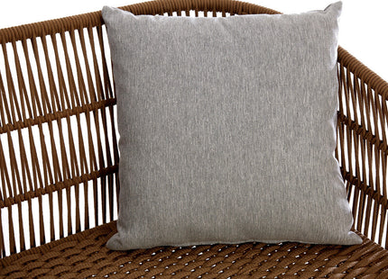 Opus Natural Woven Rope and Wood 3 Seater Sofa