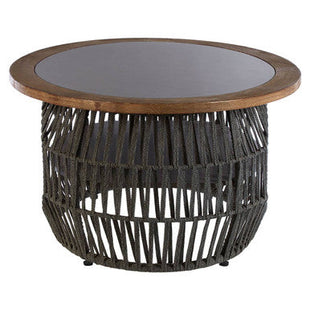 Opus Grey Woven Rope and Stone Coffee Table