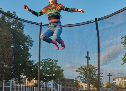 14ft Salta Black Round Premium Edition Trampoline with Enclosure