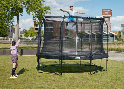 12ft Salta Black Round Premium Edition Trampoline with Enclosure