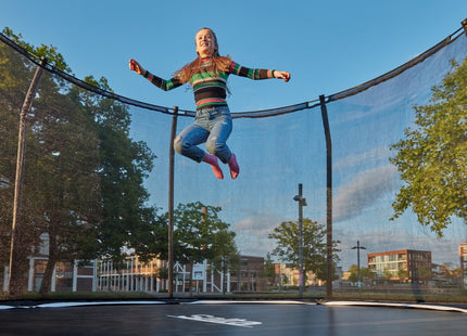 12ft Salta Black Round Premium Edition Trampoline with Enclosure