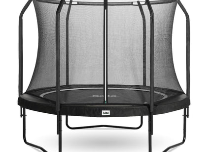 12ft Salta Black Round Premium Edition Trampoline with Enclosure