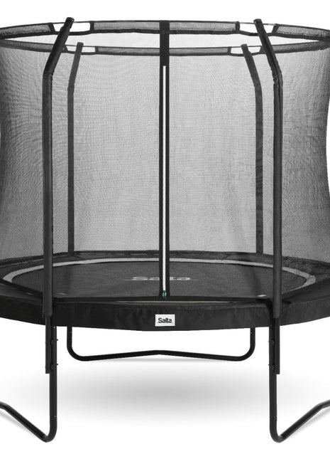 12ft Salta Black Round Premium Edition Trampoline with Enclosure