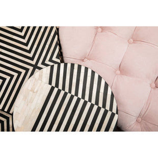 Suri Pale Pink Velvet 3 Seater Modern Chesterfield Sofa
