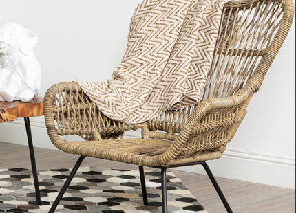Manado Grey Kubu Natural Rattan Chair