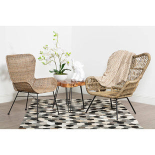 Manado Grey Kubu Natural Rattan Chair