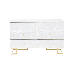 Kesena Antique Mirrored 6 Drawer Chest