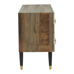 Malay Natural Recycled Elm Wood 4 Drawer Chest