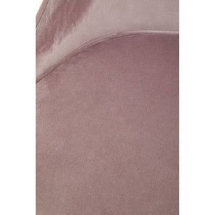 Demi Dusky Pink Velvet Dining Chair with Brushed Gold Finish Legs