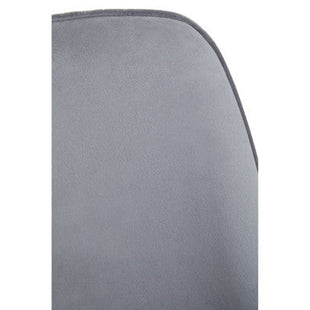 Demi Grey Velvet Dining Chair with Brushed Gold Finish Legs