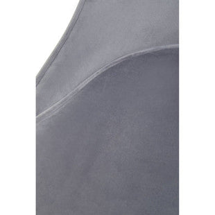 Demi Grey Velvet Dining Chair with Brushed Gold Finish Legs